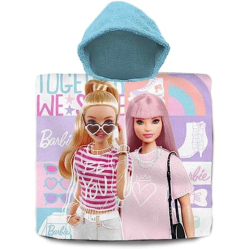 Poncho Toalla Barbie Algodon