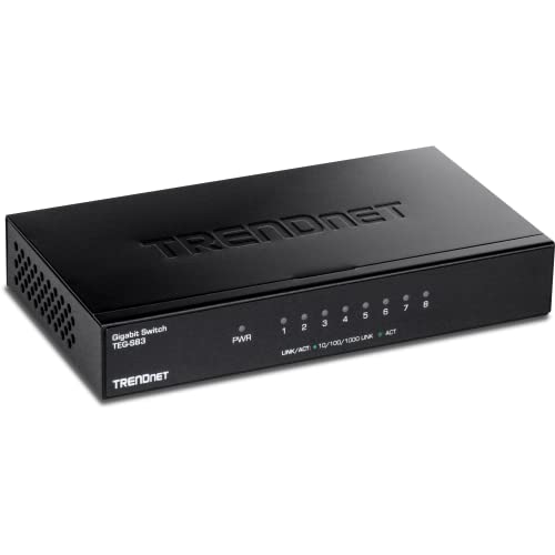 Switch Trendnet Teg-S83 8 Puertos Rj-45 Gigabit 10 100 1000