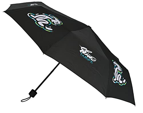 Safta El Bambino Green Bali - Ombrello Pieghevole Manuale, 8 Pannelli, Aste Metalliche, Comode E Versatili, Qualità E Resistenza, 24-56 Cm, Materiale