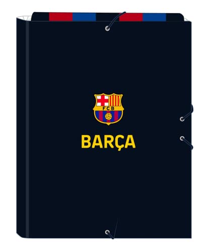 Safta Carpeta Folio Con 3 Solapas De F.C. Barcelona 1ª Equipación 22/23, 260X365 Mm - Cartella Folio Con 3 Lembi Di F.C. Home Kit Barcellona 22/23, 26