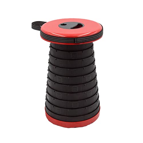 Wedo 2124102 Sgabello Da Campeggio Sittogo Nxt, Testato Tüv & Gs, Capacità Di Carico 150 Kg, Rosso