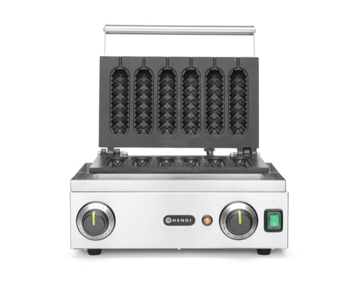 Hendi Macchina Per Waffle Da Passeggio, 50/220˚C, 230V/1550W, 390X335X(H)230Mm