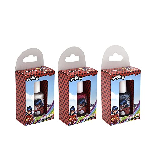 Miraculous, Smalto Acqua, Rosa Chiaro, Paillettes Trasparenti, Paillettes Pesca, Bambino, 9 Ml, Take Care