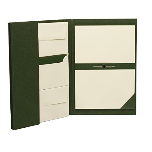 Rössler Papier 1024831008 - Carta Royal - Cartella Per Lettere Din A4/Dl, 25/25, Verde/Camoscio A Coste