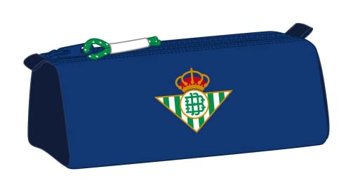 Safta, Astuccio Con Cerniera E Scomparto Real Betis Balompié, 210 X 70 X 80 Mm Unisex-Bambini E Ragazzi, Blu E Blu Marino, Estándar