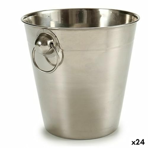 Cubitera Plateado Acero Inoxidable 1 L 12 X 12 X 12 Cm (24 Unidades) 4899888662884