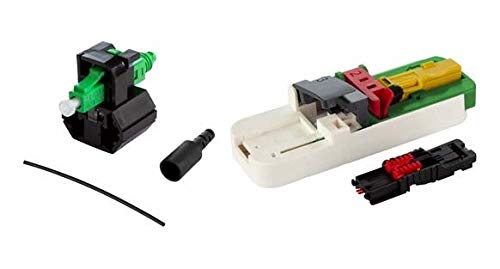 Metz Connect Opdat Fasttm - Kit Di Connettori Ibridi Lc Apc Os2, 20 Pezzi Per Vene, Con Attrezzi Inclusi