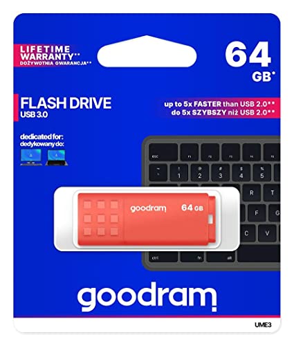 Goodram Ume3 Lápiz Usb 64Gb Usb 3.0 Naranja