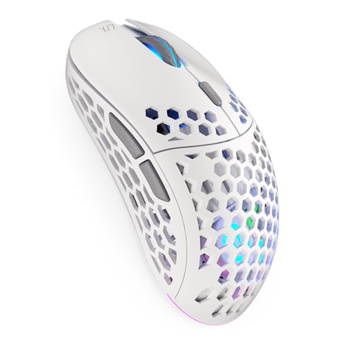 Endorfy Lix Onyx White Wireless, Mouse Da Gioco Wireless Leggero, Sensore Pixart Paw3335, 16.000 Dpi, Kailh Gm 4.0 | Ey6A010