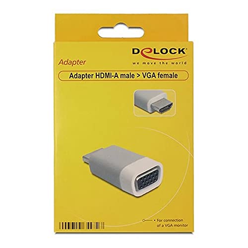 Delock 65472 Cavo Di Interfaccia E Adattatore Hdmi-A Vga Bianco