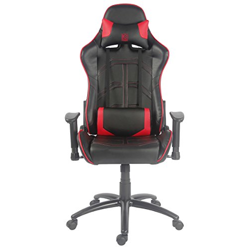 Lc Power Lc-Gc-1 Silla Para Videojuegos Silla Para Videojuegos De Pc Negro, Rojo