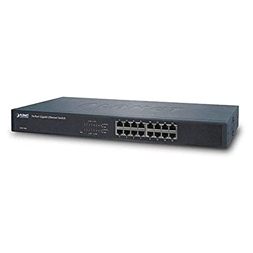 Planet Gsw-1601 Managed Network Switch 1U Nero