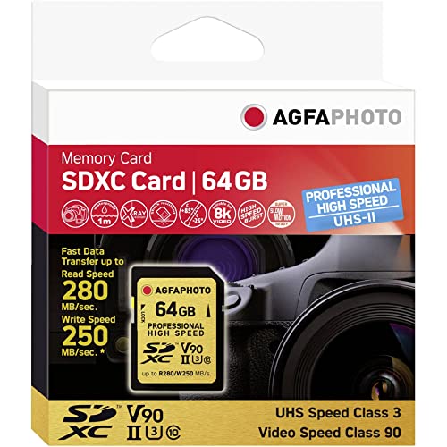 Agfaphoto Sdxc Uhs Ii 64Gb Professional High Speed U3 V90
