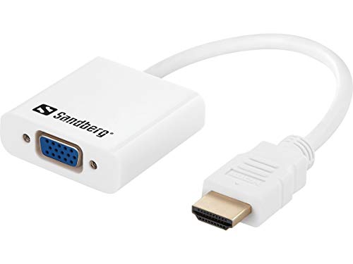 Sandberg 508-77 Convertitore Vga, Hdmi E Dvi, Bianco