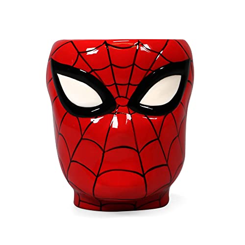 Half Moon Bay: Vaso Fiori Marvel Spider Man | Vaso Fiori Da Appendere Personalizzato Marvel, Licenza Ufficiale 100%, Ideale Come Decorazione Casa, Vas