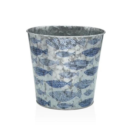 Versa Vaso In Metallo Minimalista 18 X 17 X 18 Cm