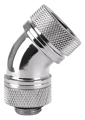 Thermaltake Pacific G1/4 Petg Tube Raffreddamento Ad Acqua 45 Degree 16 Mm Per Pc Cromato