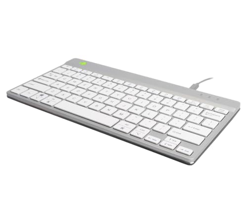R Go Tools Compact Break Ergonomic Keyboard Qwerty (It), Wired, W128444808 (Keyboard Qwerty (It), Wired, White)