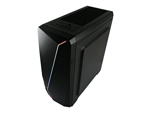 Lc-Power Caja Pc Gaming 700B - Hexagon, Midi Tower, Pc, Metal, De Plástico, Vidrio Templado, Negro, Atx,Micro Atx,Mini-Itx, Jueg