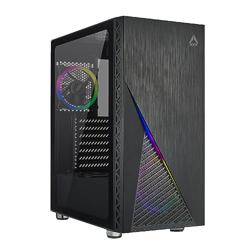 Caja Pc Azza Zeno 350 Negra Con Ventana De Lateral Csaz-350