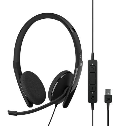 Epos Adapt 160 Usb Ii - Cuffie On-Ear Avanzate Per Comunicazioni Unificate Con Integrazione Microsoft Teams E Cancellazione Attiva Del Rumore