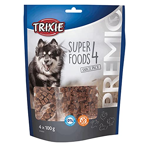 Trixie - Prelibatezze Crude Superalimentari Per Cani Discovery Pack 4X100G Di Pollo, Anatra, Manzo E Agnello - Tr-31854
