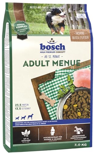 Bosch Hpc Adult Menue | Mix Di Crocchette Per Cani Adulti Di Tutte Le Razze | 1 X 15000 G