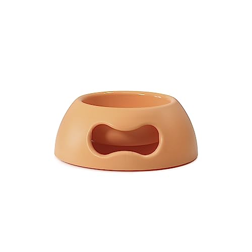 United Pets Pappy Ciotola Piccola Per Cani, Eco-Friendly, Di Design, Made In Italy, Arancione, Ciotola Per Cani Di Taglia Piccola E Gatti, Capacità 35