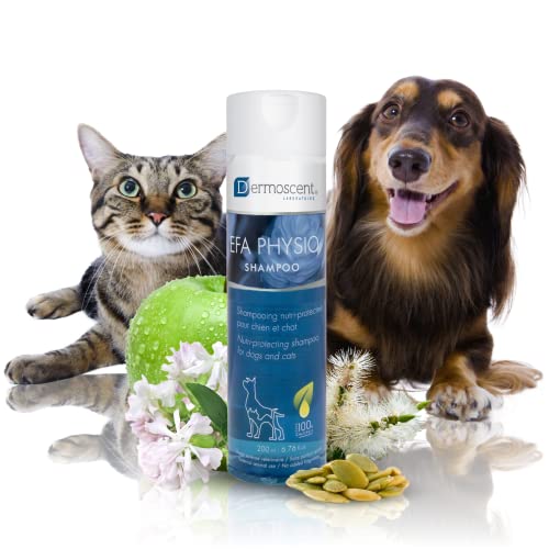 Dermoscent Efa Physio Shampoo Per Cani E Gatti - Delicati Ingredienti Naturali Per Frequenti Bagni Allergici E Sollievo Dal Prurito Della Pelle - Leni