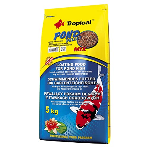 Tropical Pond Pellet Mix - Food For Pond Fish - 5Kg
