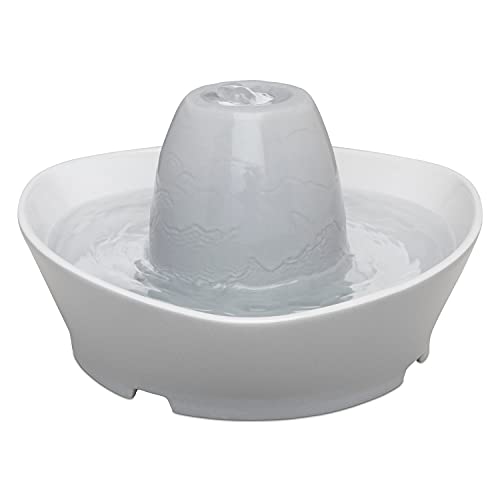 Petsafe Fontanella Ruscello Per Animali Domestici In Ceramica, Capacità Di 1,8 L D'Acqua, Design Silenzioso, Acqua Filtrata, Stimola Gli Animali A Ber