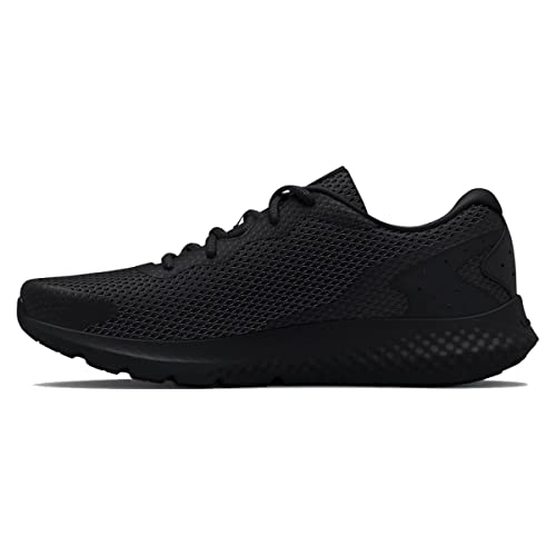 Under Armour Ua Charged Rogue 3, Scarpa Da Corsa, Uomo, Black/Black/Black, 44.5 Eu
