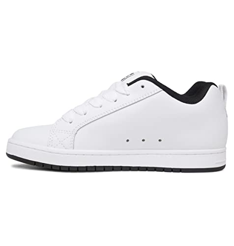 Dc Shoes Corte Graffik, Scarpe Da Skateboard, Uomo, White Black Black, 40.5 Eu