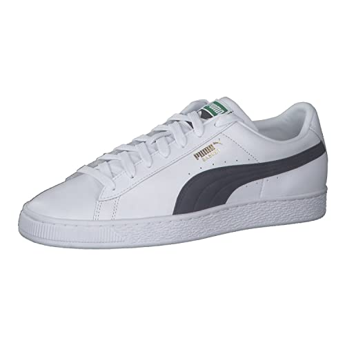 Puma Basket Classic Xxi, Scarpe Da Ginnastica, Uomo, Puma White/Peacoat, 38.5 Eu