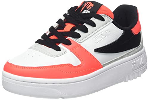 Fila Fxventuno Teens, Scarpe Da Ginnastica Unisex - Bambini E Ragazzi, Grigio (Gray Violet Fiery Coral), 36 Eu Stretta