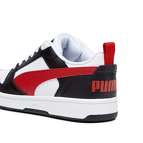 Puma Sneaker Rebound V6 Lo Da Ragazzi Puma White-For All Time Red-Puma Black 37 Eu