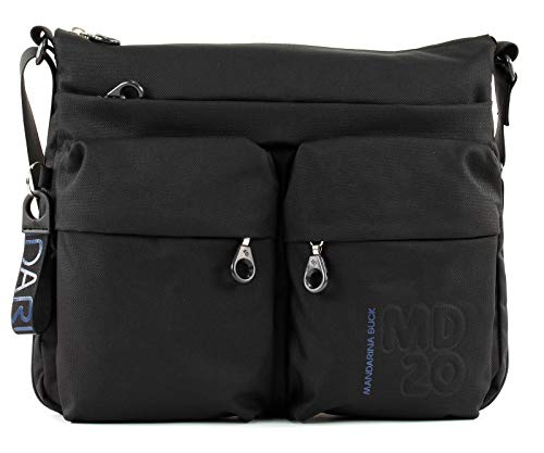 Mandarina Duck Md 20 P10Qmtx6, Borsa A Tracolla Donna, Nero (Black), 32X28X10 L X H W