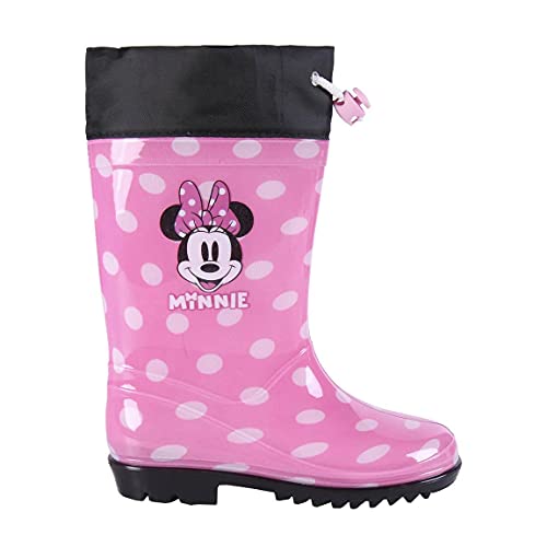 Cerdá Bottes De Pluie Minnie Mouse Couleur Rose-Licence Officielle Disney, Stivali In Gomma, Rosa, 29 Eu
