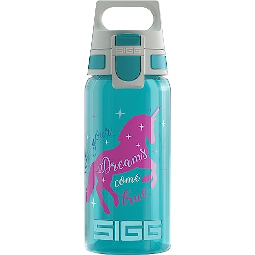 Sigg Viva One Construction Borraccia Bambini (0,5L), Borraccia Plastica Priva Di Sostanze Nocive Con Tappo Ermetico, Borraccia Bimbi Utilizzabile Con