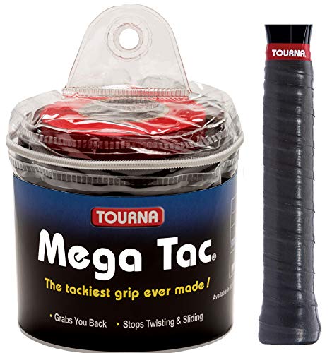 Tourna Zipper Box Di 30 Su Grips – Mega Tac, Unisex, Tg30Mtn, Nero