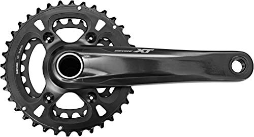 Shimano Xt Fc-M8100-2, Guarnitura Unisex Adulto, Nero, 175 Mm
