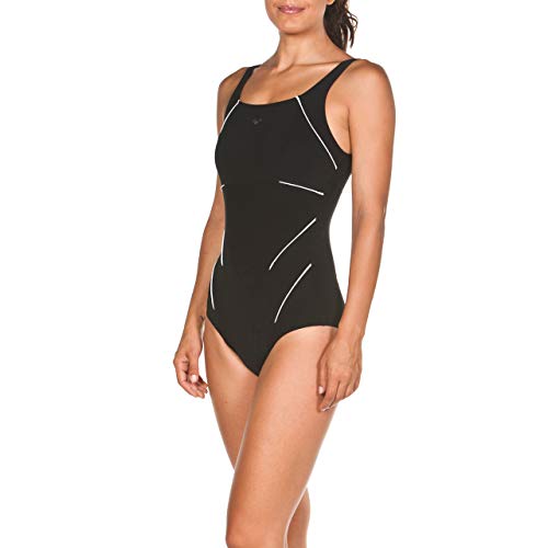 Arena Jewel Low Costume Intero Donna Coppa C, Costume Da Bagno Modellante Bodylift, Tecnologia Power Mesh E Tessuto Sensitive Fit Resistente Al Cloro