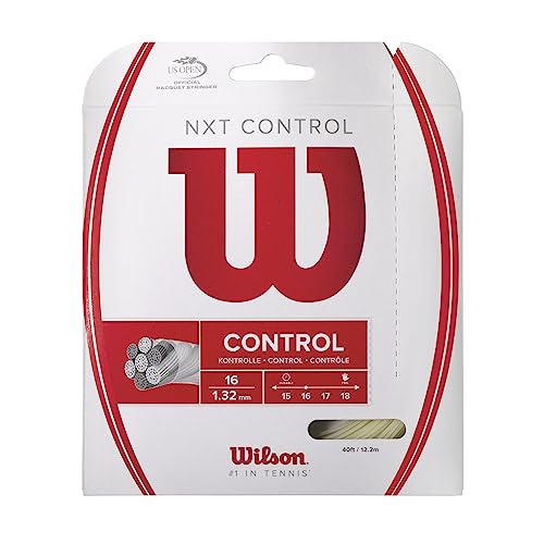 Wilson Wrz941900 Corda Da Tennis Nxt Control, 12.2 M, Unisex, Natural, 1.32 Mm