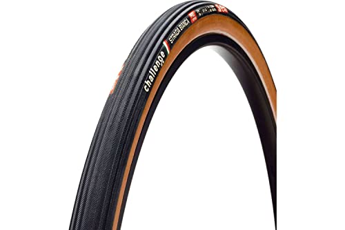 Challenge Strada Bianca, Tubeless Pronto Fatto A Mano Unisex-Adulto, Nero/Marrone Chiaro, 33