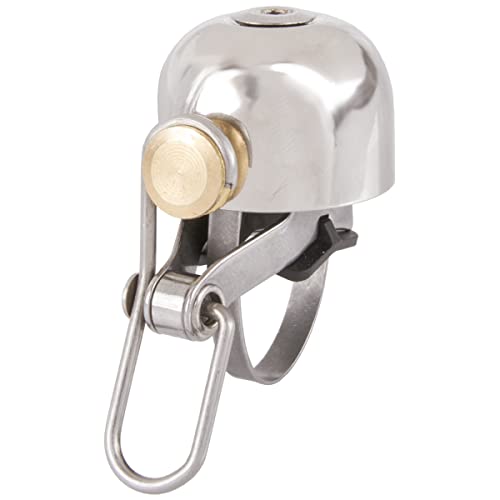 M-Wave Mini Campana Bella C-Yell, Rame, Ø 30 Mm, Colore: Argento Unisex-Adulti