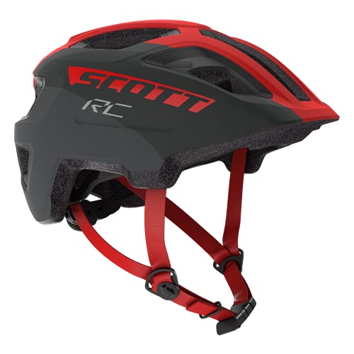 Scott 275232, Casco Bici Unisex Bambino, Gry/Rd Rc, 1Size