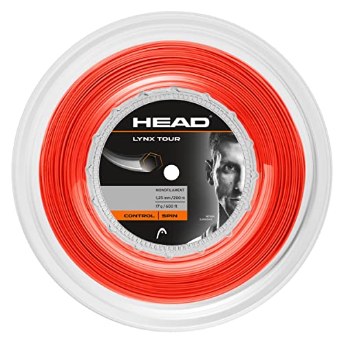 Head Lynx Tour Reel - Corde Da Tennis Unisex, 16, Colore: Arancione