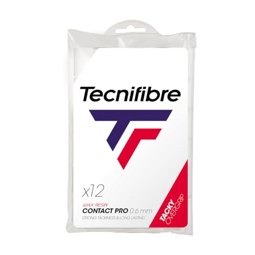 Tecnifibre Pro Contact Atp 0126220139200000 - Nastri Per Impugnatura Racchetta, 12 Pz, Colore: Bianco
