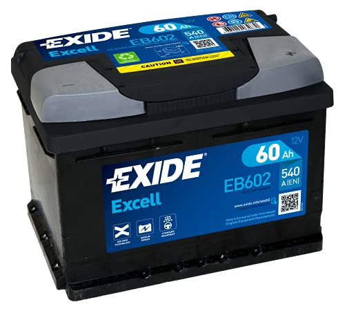 Batería 12V/60Ah - 540 Cca - Serie Exide Excell Eb602
