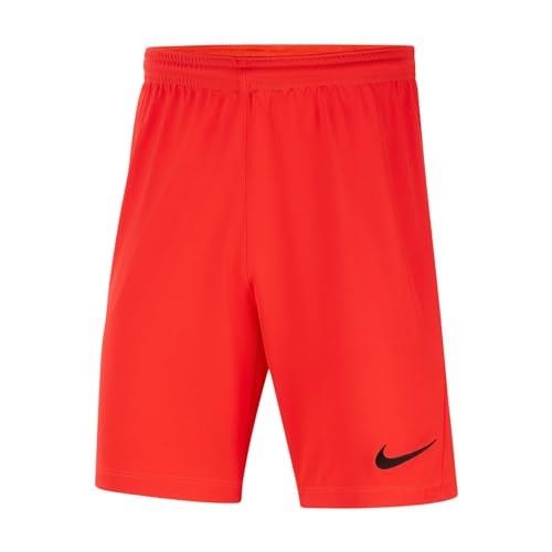 Nike Dri-Fit Park Iii - Pantaloncini Da Bambino, Bambino, Pantaloncini, Bv6865 635, Cremisi Acceso/Nero, L